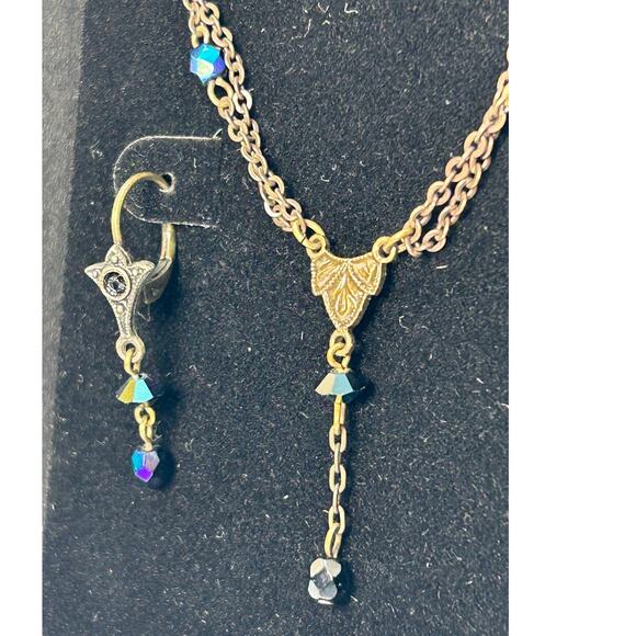 Robert Rose AB Bead Necklace & Earrings Set New in Box Vintage - Picture 2 of 10